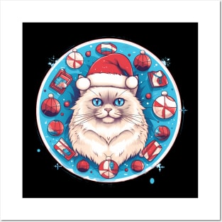 Ragdoll Cat Xmas, Love Cats Posters and Art